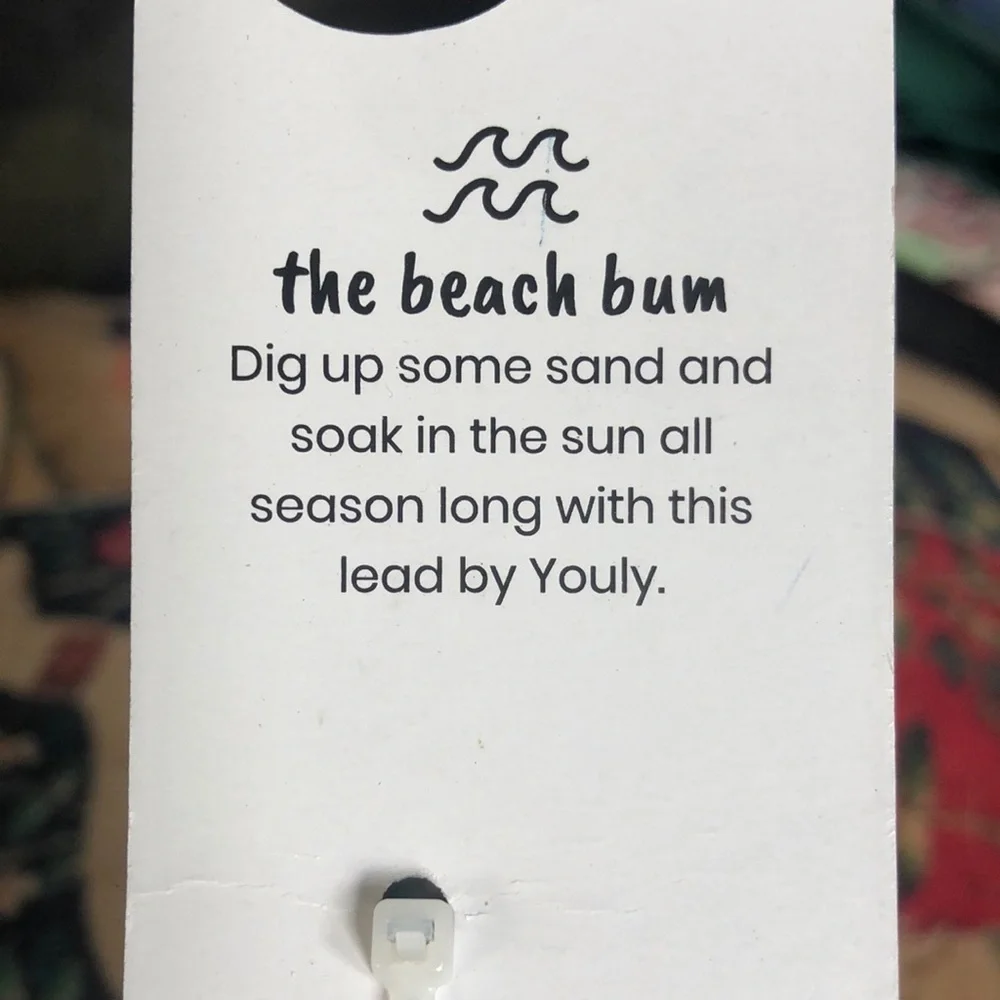 NWT The beach bum blue coral print leash 6ft​